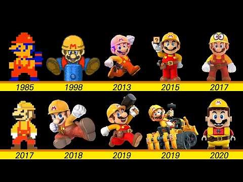 Evolution of Builder Mario in Super Mario Games and LEGO (1985~2020)