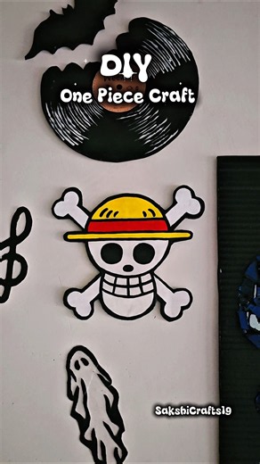 diy one piece craft | cardboard craft #monkeydluffy #luffy #diy #craft #shorts #artandcraft