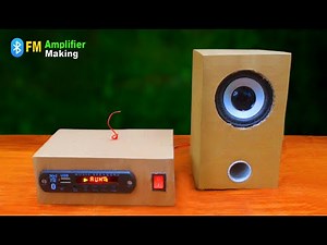 How to make a Bluetooth Amplifier at home Using Cardboard - Bluetooth Amplifier Making