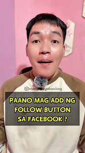 34K reactions · 6.3K shares | Paano Lagyan ng follow button ang Facebook profile? #FollowButton #reelsfacebook #tutorial | Marlowe Yabo Vicoy | Facebook