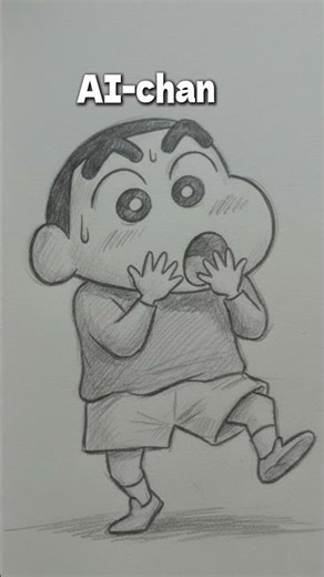 Special Sinchan x ai-chan #art#arttutorials #shorts