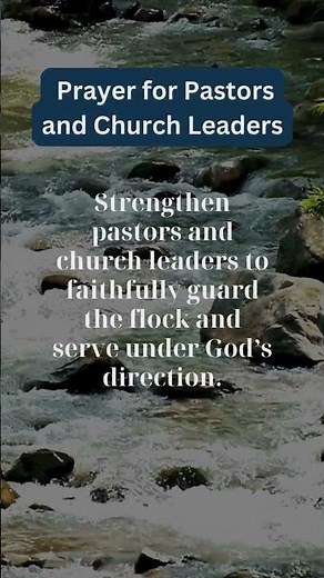 Prayer for Pastors and Leaders