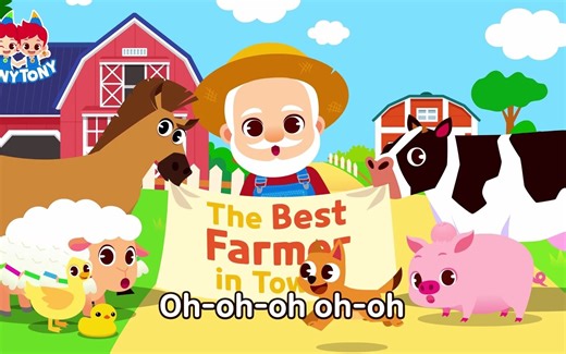【英文儿歌】农场动物 Old MacDonald Had a Farm | cow pig sheep horse duck dog