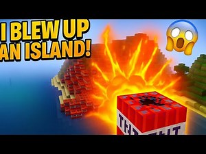 I Destroyed an Entire Island with 1000+ TNT Blocks! 💣🔥 | Epic TNT Explosion in Minecraft