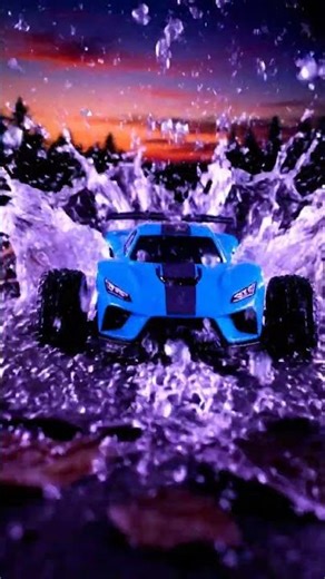 EPIC RC Car Puddle Splash at Sunset! 💦
