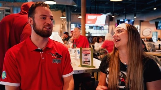 Kevin Didio-Weber talks about his love for Star Wars and Star Wars Night! Be on the lookout for the full episode of Tuesday’s Shark Bites dropping at noon tomorrow on the Sharks YouTube Channel 🦈 | Jacksonville Sharks