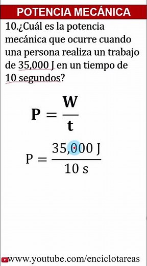 Mechanical Power Exercise #mechanics #power #physics