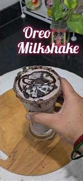 Easy Oreo Milkshake Recipe | Creamy & Delicious | 2-Min Oreo Milkshake | cafe style oreo milkshake