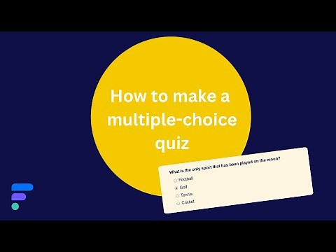 How to make a quiz