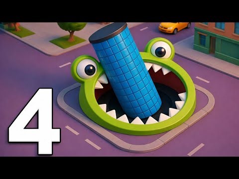 Hole.io - Gameplay Walkthrough Part 4 Tutorial | NEW Mobile Game (Android & iOS)