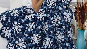 Crochet Christmas Dusty Snowflake Afghan Pattern   Tutorial