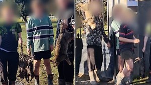 North Canterbury Hunting Competition: Watch kids parade pest kills for protesters after organisers reinstate cat category