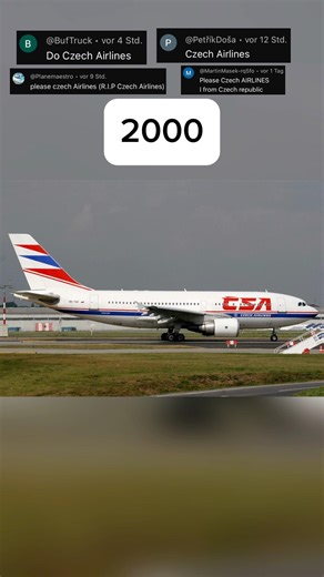 Czech Airlines Over the Years #czechairlines #overtheyears #planelover #avgeeks #aviation #roadto5k
