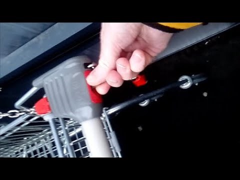 Unlock a shopping trolley - no pound coin needed