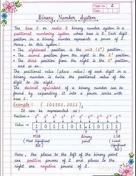 Binary number System in Computer | Complete Tutorial with Examples |