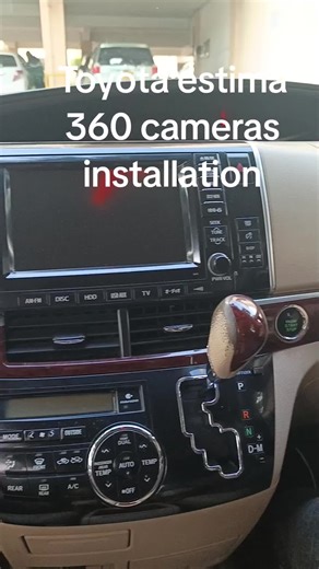 Toyota estima Android headunit and 360 cameras installation.