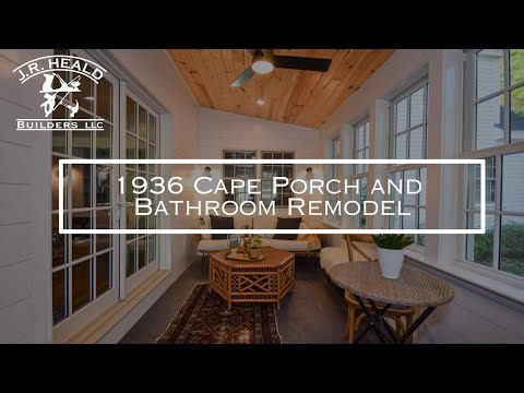 1936 Cape Porch and Bathroom Remodel
