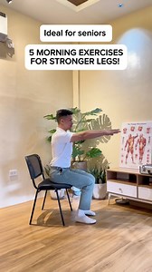 2.9M views · 25K reactions | 5 Simple Daily Exercises to Strengthen Your Legs and Prevent Falls – Perfect for Seniors! 例Stay strong, steady, and independent with these easy moves you can do at home. Just a few minutes a day can help improve your balance, build leg strength, and reduce your risk of falling. ✨ #LegStrength #FallPrevention #SeniorFitness #HealthyAging #BalanceTraining | Physical Therapy Session | Facebook