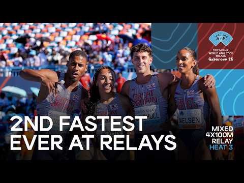 GB & NI run 2nd-fastest mixed 4x400m in World Relays heats | World Athletics Relays Gaborone 2026