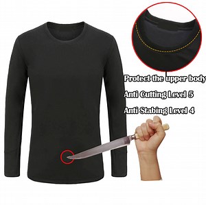 [Hot Item] Self Defense Safety Clothes Puncture-Proof Invisible Long Sleeve Shirt Cut Resistant Clothes