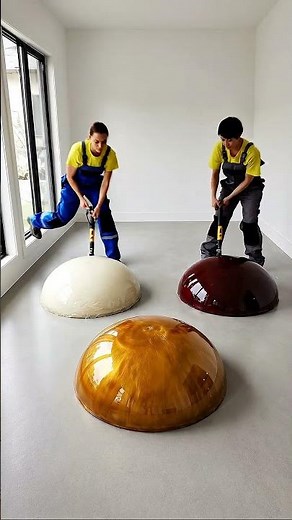 The Most BEAUTIFUL Maroon Epoxy Living Room You'll See Today 🤩 #epoxyfloor #interiordesign