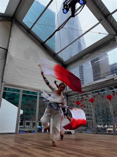 Stunning performance by young sisters and dancers during the Lunar New Year Celebration at Bryan Park. The year of the horse🐴 02/21/2026 #bryanpark #nycphotographer #nycculture #yearofthehorse2026 #chinesenewyear