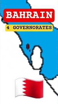 4 Governorates of Bahrain 🇧🇭 | Map Explained #shorts