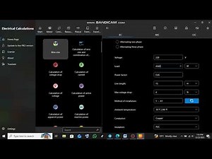 Electrical Calculation software calculate wire size