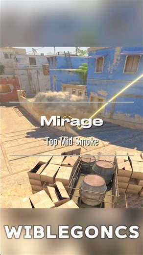 The ULTIMATE Mirage Top Mid Smoke (One-Way Trap!) 🪤☁️ #shorts