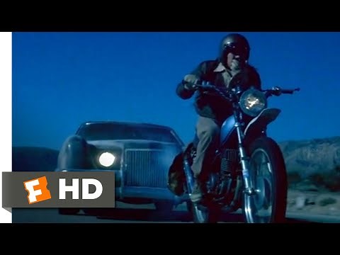 The Car (1977) - Motorcycle Death Race Scene (9/10) | Movieclips