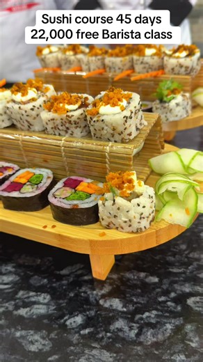 Free Barista Class with Sushi Course