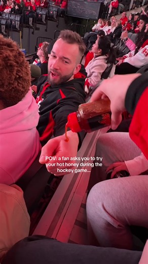 snuck it in for the hot dogs… #goldmedalgame #olympics #canadateam #hockey