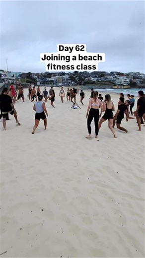 Alex Tierney | Day 62 Joining a beach fitness class 🏋🏖️ Best beach workout I’ve done! Follow for more, road to 10k 🚀 #beach #fitness #workout | Instagram