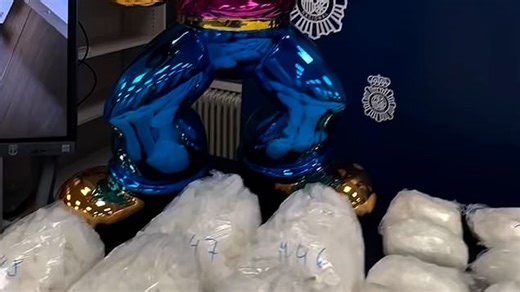 Spanish police find 40 kilos of methamphetamine stored inside a Popeye statue