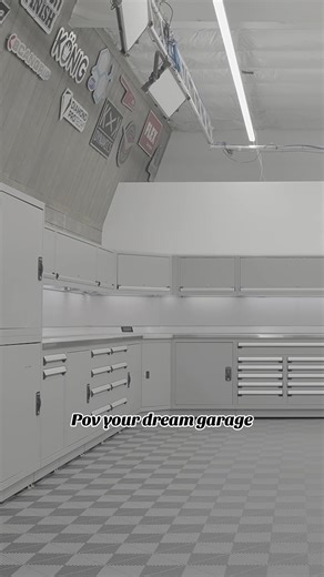 Designing garages like this never gets old🤩👀 #garagegoals #dreamgarage #mancave #obsessedgarage #design