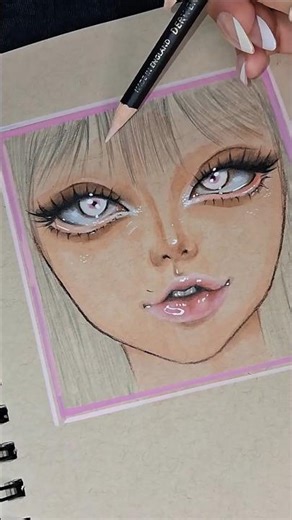 ✨️drawing a DOLL-FACE #sketchbook #alcoholmarkers