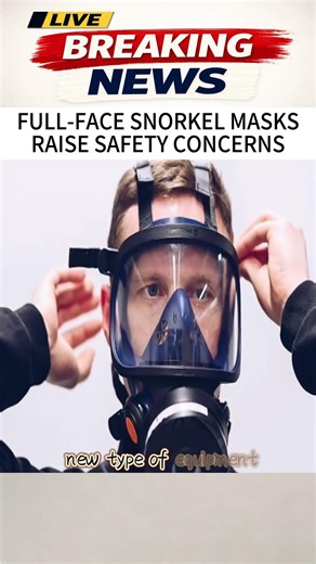 FULL-FACE SNORKEL MASKSRAISE SAFETY CONCERNS#news #breakingnews #foryou #foxnews #fyp #shorts