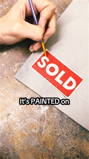 This Label Is PAINTED On! 🖼️ #acrylicpainting #arttutorial #paintingtutorial