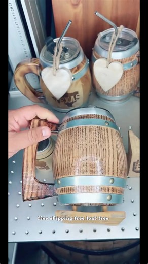 Handmade 3L Spinning Barrel - Personalized Laser Engraving, Unique Gift for Beverages, Ideal for Drinkware and Flasks