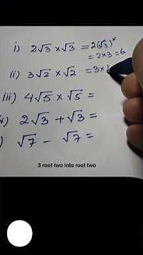 How to multiplication of irrational numbers# #maths2bcirclesums #mathematics #irrationalnumbers