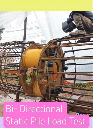 Bi-Directional Static Pile Load Test with all Geotechnical Details & Drawing