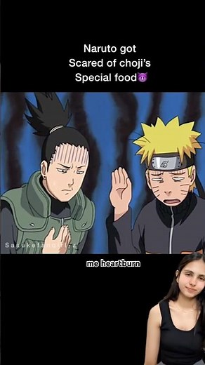 Naruto & Shikamaru got scared of Choji😨