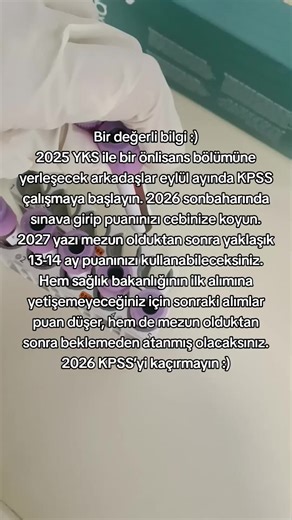 İlerlemeye devam et 👍🏻 #onuacikonlisans #laboratuvarteknikeri #kesfet #onecikar #ykstercih