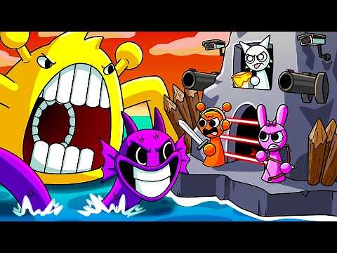 SPRUNKI: BASE DEFENSE! (Cartoon Animation)