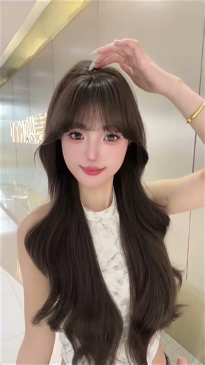 smooth hair wig try-on| real or fake? #hairwig #virlshort #wigs #realhairwig #wigs