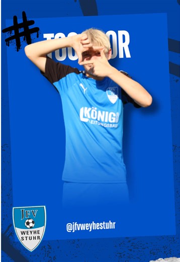 Manchmal gibt’s diese Läufe, bei denen einfach keiner mehr stoppen kann… Start am eigenen Tor, einmal übers ganze Feld – und eiskalt abgeschlossen. Unser Keeper mit einem Solo für die Highlights 🔥⚽️ ————————————————— 💙 #jfvweyhestuhr ⚽️ • • • #weyhestuhr #weyhe #brinkumersv #svweyhe