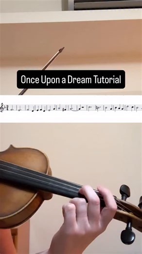 Meghan Faw l Violin Lessons on Instagram: "Once Upon a Dream from Disney’s Sleeping Beauty | Violin Tutorial 🎻 Follow @suzukiviolinteacher for more violin tutorials 🥰"
