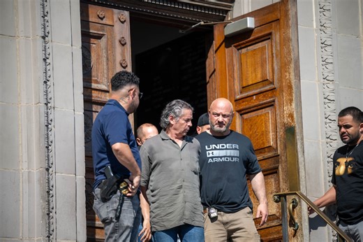 Live video from the scene after popular restaurateur, pillar of Staten Island community is charged as drug kingpin