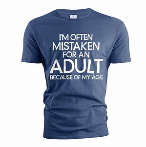 Men's Funny Saying T-shirt Humor Humorous Gift Joke Tee Shirt Often Mistaken for an Adult Shirt Adult Joke Tee for Him Her Unisex - Etsy