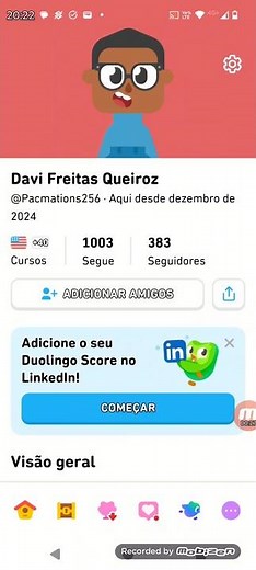 Como colocar seu score do Duolingo no LinkedIn! #duolingo #app #linkedin